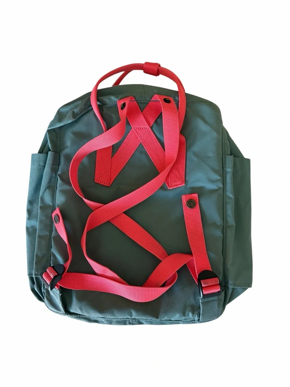 Fjallraven Kanken Classic Backpack - Frost Green & Peach Pink